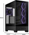 ASUS A31 Plus TG ARGB ATX Mid-Tower PC Case, Tempered Glass Side Panel, 4 Pre-installed ARGB Fans, Black