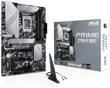 ASUS Prime Z790-P WIFI Motherboard, Intel LGA1700, DDR5, PCIe 5.0 M.2, WiFi 6E, Bluetooth 5.3, Thunderbolt 4