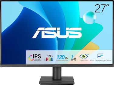 ASUS VA279HG 27-inch Full HD 1920x1080 120Hz IPS Gaming Monitor, 1ms MPRT, Adaptive-Sync, Eye Care, HDMI