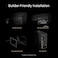 ASUS ProArt PA401 Wood Edition ATX Mid-Tower PC Case, Tempered Glass, 4 ARGB Fans, USB 3.2 Gen 2 Type-C, Black