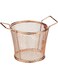 Harmony Small Iron Wire Red Copper Plated Fry Basket Red