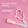 Curaprox Baby Teething Ring &amp; Rattle &ndash; BPA-Free Silicone Teething Toy for Pain Relief, Includes Learning Toothbrush for Oral Care, Sensory Motor Development Toy for Infants &amp; Toddlers, Pink, 1 Pc