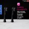 Curaprox Hydrosonic Black Is White Carbon Replacement Brush Heads, 2 Pack, Activated Carbon Teeth Whitening Filaments, Compatible with Curaprox Sonic Electric Toothbrush