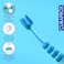Curaprox Baby Toothbrush, Blue, Ultra Soft Toothbrush for Babies 0-4 Years, 4,260 CUREN Filaments for Gentle Gum and First Teeth Cleaning, Safe Rounded Rubberized Design for Baby Teeth