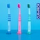 Curaprox Baby Toothbrush, Blue, Ultra Soft Toothbrush for Babies 0-4 Years, 4,260 CUREN Filaments for Gentle Gum and First Teeth Cleaning, Safe Rounded Rubberized Design for Baby Teeth