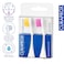 Curaprox Hydrosonic Sensitive Replacement Brush Heads, Duo Pack, Ultra Soft CUREN Filaments for Sensitive Gums, Compatible with Curaprox Sonic Electric Toothbrush, Yellow and Pink