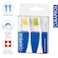 Curaprox Hydrosonic Sensitive Replacement Brush Heads, Duo Pack, Ultra Soft CUREN Filaments for Sensitive Gums, Compatible with Curaprox Sonic Electric Toothbrush, Yellow and Green