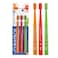 Curaprox Kids Ultra Soft Toothbrush, Pack of 3, 5,500 CUREN Bristles for Gentle Plaque Removal &amp; Cavity Reducing, Ergonomic Handle for Correct Brushing Angle, Kids Toothbrush Age 4 to 12, Assorted