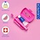 Curaprox Kids Travel Dental Set, Pink &ndash; Ultra Soft 5500 filaments Kids Toothbrush, 10ml Fluoride Toothpaste &amp; CPS Interdental Brush, Compact Oral Care Kit &amp; Gift Set for Children 6&ndash;12 Years