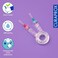 Curaprox Kids Travel Dental Set, Purple &ndash; Ultra Soft 5500 filaments Kids Toothbrush, 10ml Fluoride Toothpaste &amp; CPS Interdental Brush, Compact Oral Care Kit &amp; Gift Set for Children 6&ndash;12 Years
