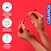 Curaprox Kids Travel Dental Set, Red &ndash; Ultra Soft 5500 filaments Kids Toothbrush, 10ml Fluoride Toothpaste &amp; CPS Interdental Brush, Compact Oral Care Kit &amp; Gift Set for Children 6&ndash;12 Years