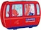 Curaprox Kids Travel Dental Set, Red &ndash; Ultra Soft 5500 filaments Kids Toothbrush, 10ml Fluoride Toothpaste &amp; CPS Interdental Brush, Compact Oral Care Kit &amp; Gift Set for Children 6&ndash;12 Years