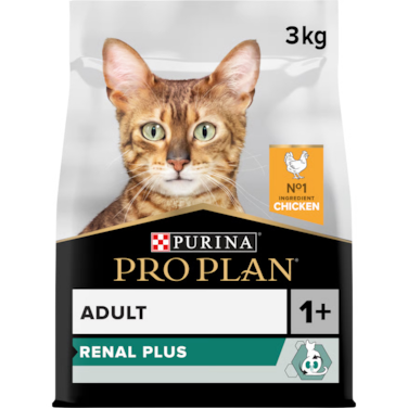 Pro Plan Adult Renal Plus Dry Cat Food With Turkey- 3 kg