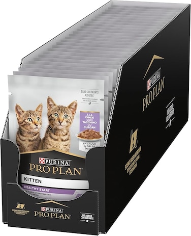Purina Pro Plan Kitten, Wet Cat Food, Turkey Grilled in Gravy 26 x 85g