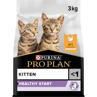 Purina Pro Plan Healthy Start Original Kitten Dry Cat Food with Chicken - 3KG