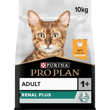 Purina Pro Plan Adult Renal Plus Everyday Dry Cat Food with Chicken, 10 kg