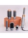 Enzo 6 in 1 Multi-Functional Hair Styler Set   EN-4133 Hair Straightener, Hot Volumizing Brush, Automatic Airwarp Rotating Curler Temp 50&deg;C to 110&deg;C   1500W DC Super Motor