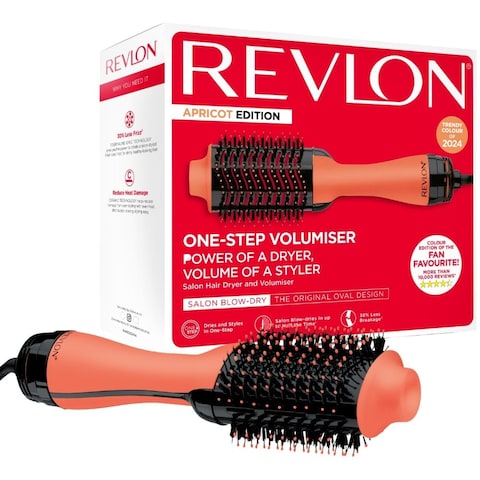 Revlon One Step Hair Dryer &amp; Volumizer, 1100 Watts, Oval Brush Design, IONIC TECHNOLOGY, 2 heat setting plus cool setting - RVDR5222