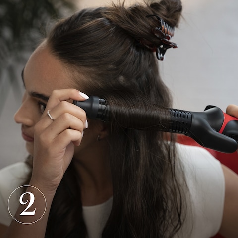 Revlon One Step Blow Dry Multi Styler, Root-Drying Concentrator, 360&deg; Vented Airflow Curler, Unique Oval Shape Brush, One-Step Technology, Variety of Hair Styles - RVDR 5333