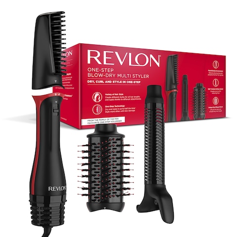 Revlon One Step Blow Dry Multi Styler, Root-Drying Concentrator, 360&deg; Vented Airflow Curler, Unique Oval Shape Brush, One-Step Technology, Variety of Hair Styles - RVDR 5333
