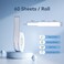 NIIMBOT Thermal Transfer Cable Labels 12.5 mm x 109 mm, for N1 Label Maker, PET Material, Waterproof and High-Temperature Resistance, Long Storage Time, 1 Roll of 60, White