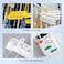 NIIMBOT Thermal Transfer Cable Labels 12.5 mm x 109 mm, for N1 Label Maker, PET Material, Waterproof and High-Temperature Resistance, Long Storage Time, 1 Roll of 60, White