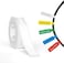 NIIMBOT Thermal Transfer Cable Labels 12.5 mm x 109 mm, for N1 Label Maker, PET Material, Waterproof and High-Temperature Resistance, Long Storage Time, 1 Roll of 60, White