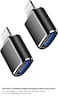 Apple Lightning to USB Camera Adapter 3.0 OTG for iPhone/iPad, connect card reader, USB flash, keyboard, mouse, MIDI, plug &amp; play, 2Pack