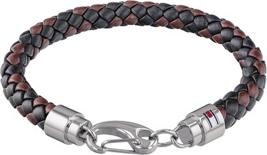 Tommy Hilfiger Men's Brown Woven Leather Bracelet - 2790047