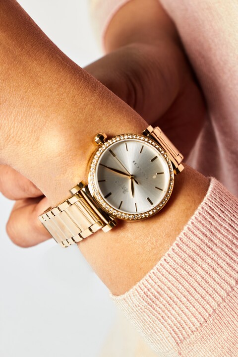 Coach Women 14503578 Madison Stainless Steel Watch 30 mm Gold Online Carrefour UAE