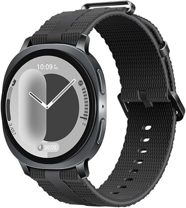 Striped Silicone Sport Strap Compatible with Samsung Galaxy Watch 8 Classic/Watch 8 40mm &amp; 44mm &ndash; Soft Waterproof Band with Adjustable Buckle for Men &amp; Women