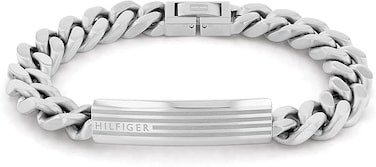 Tommy Hilfiger Men's Silver Chain Bracelets - 2790345