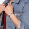 Tommy Hilfiger Men's Black Leather Bracelet - 2790361