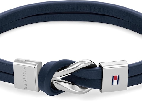 Tommy Hilfiger Men&#39;s Navy Leather Bracelet - 2790443