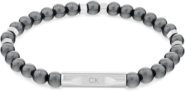 Calvin Klein Men's Black Stone Bead Bracelets - 35000575