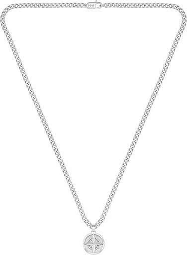 Hugo Boss Men's Silver Pendant Necklaces - 1580544