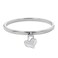 Calvin Klein Women's Silver Oval Hinged Bangle - 35000598