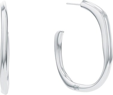 Calvin Klein Women's Silver Hoop Earrings - 35000643