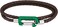 Lacoste Men's Brown Braided Leather Cord - 2040314