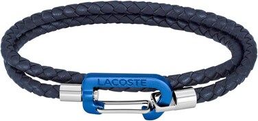 Lacoste Men's Brown Braided Leather Cord - 2040315