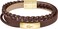 Lacoste Men's Brown Leather Bracelet - 2040317