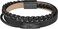 Lacoste Men's Black Leather Bracelet - 2040318