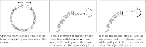 Lacoste Men&#39;s Black Chain Bracelets - 2040339