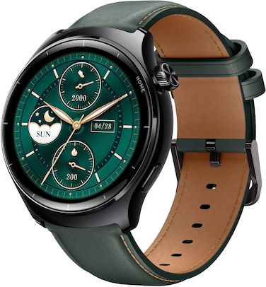 Mibro Lite3 Pro 1.32 Inch Men's and Women's Smart Watch with Bluetooth Call, Supports 150+ Sports Mode, SeekBeats, GPS, Health Tracking, Fitness Tracker, Heart Rate, Waterproof 5ATM (GREEN BROWN)