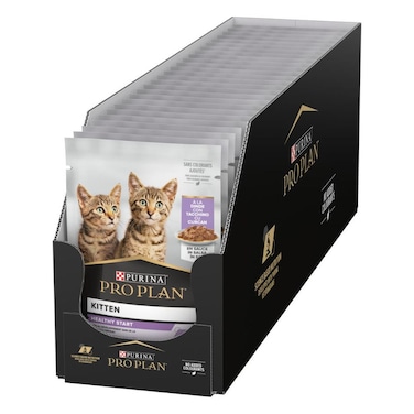 Purina Pro Plan Kitten, Wet Cat Food, Turkey in Gravy, 26 x 85g