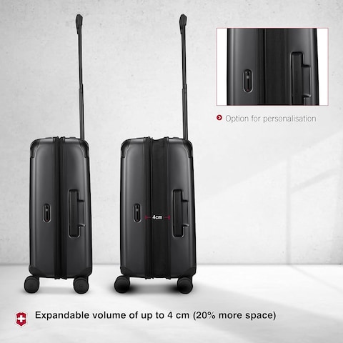 Victorinox Spectra 3.0 Small Suitcase, Hand Luggage, 55 X 40 X 20 cm, Sustainable Trolley With 4 Wheels, 39-47 Litres, Expandable