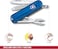 Victorinox Swiss Army Knife, Fresh. Stylish. Colorful Swiss Classics, 7 Function, Multi-Utility Tool With A Pair Of Scissors, Deep Ocean, 58 mm, Blue, M