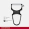 Victorinox Rapid Straight Edge Fruit And Vegetable Peeler (Black)