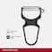 Victorinox Rapid Serrated Edge Julienne Cut Fruit And Vegetable Peeler (Black)