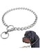 Dog Choke Collar Slip P Chain - Heavy Chain Dog Training Choke Collars - Adjustable Stainless Steel Chain Dog Collars Covered with Galvanic Plating (Silvery, 2.5mm*50cm)